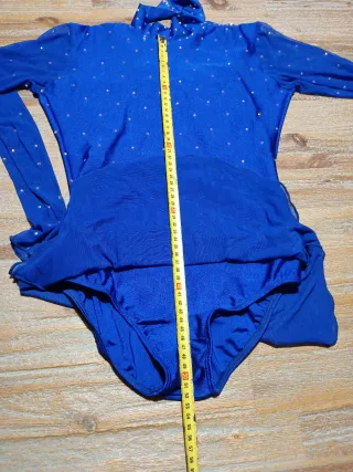 Maillot competición patinaje artístico azul