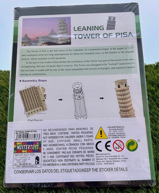 Puzzle 3D CubicFun Torre de Pisa