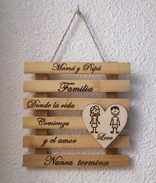 Decoración de madera personalizada 
