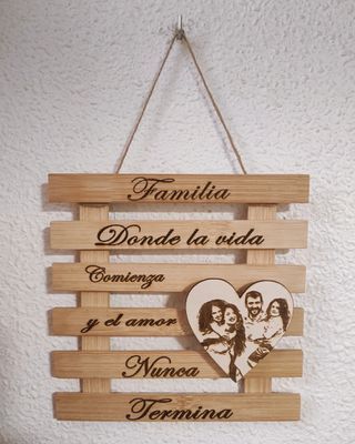 Decoración de madera personalizada 