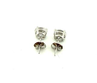Pendientes Oro Blanco con Circonita