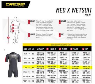 A ESTRENAR Neopreno Cressi Med X Talla L 2.5mm