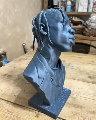 Statua Travis Scott Stampa 3D Altezza 25cm