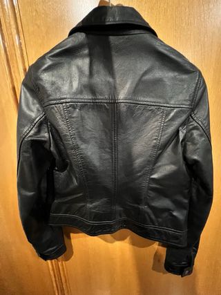 Chaqueta Cuero Bershka Talla M Mujer