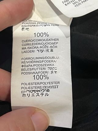 Chaqueta Cuero Bershka Talla M Mujer