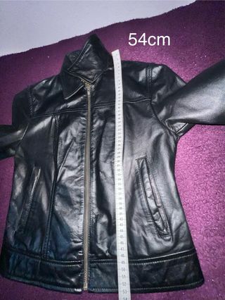 Chaqueta Cuero Bershka Talla M Mujer