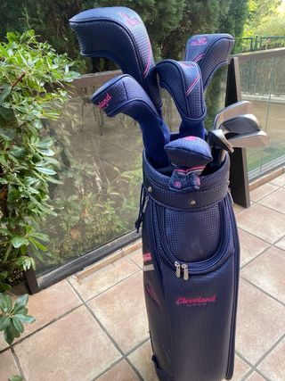 Juego Palos Golf Cleveland Mujer Azul/Rosa