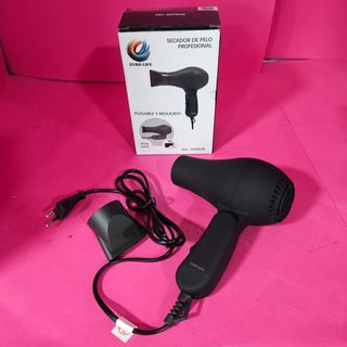 Secador Pelo Viaje Euro Life Plegable 500W (NUEVO)