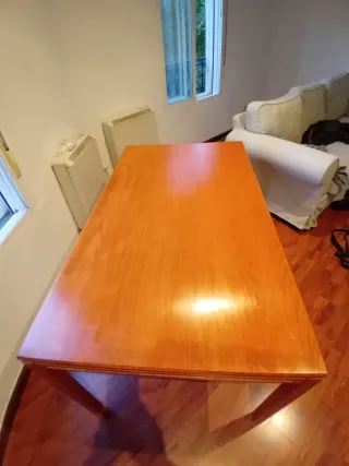 Mesa de madera cerezo 80x140x73 cm