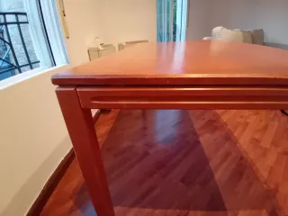 Mesa de madera cerezo 80x140x73 cm