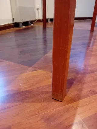 Mesa de madera cerezo 80x140x73 cm