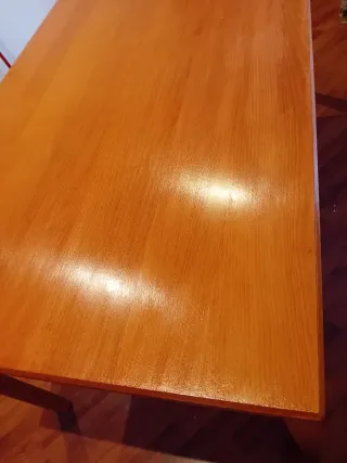 Mesa de madera cerezo 80x140x73 cm