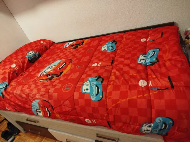 Edredón Cars Rayo McQueen Cama 90 + funda original