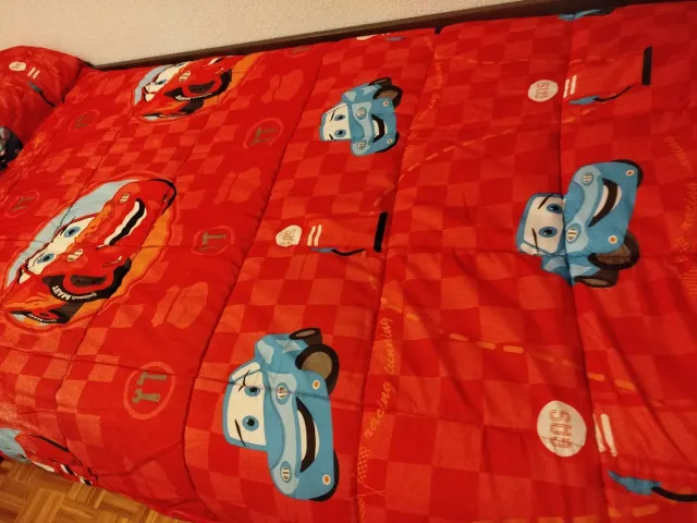 Edredón Cars Rayo McQueen Cama 90 + funda original