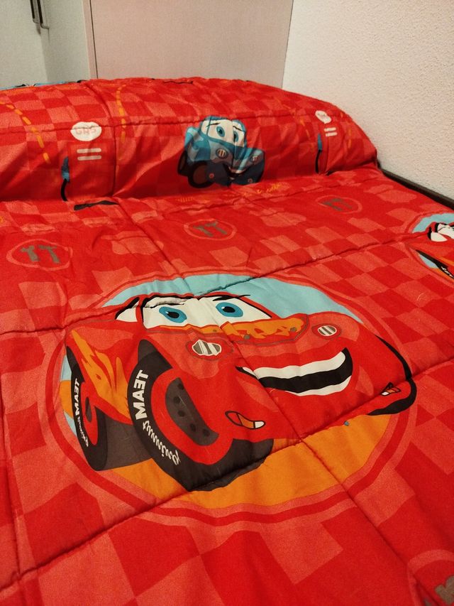 Edredón Cars Rayo McQueen Cama 90 + funda original