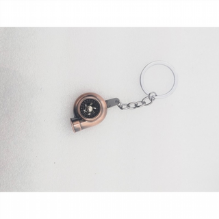 Llavero metalico turbo bronce Perfecto para regal