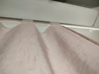 Cortina larga rosa palo