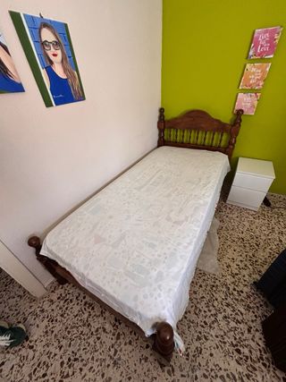 Cabezal, pies de cama y somier