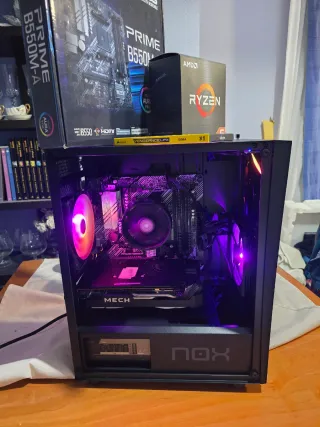 PC Gaming Ryzen 5 5600 RX 6600 16GB RAM SSD 512GB
