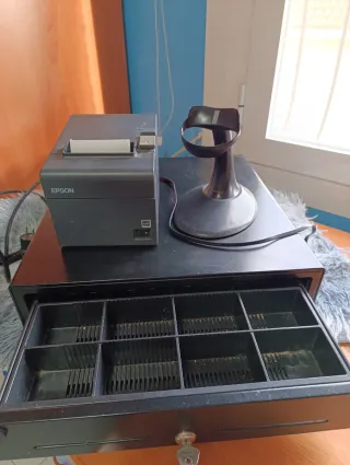 TPV Cajón Portamonedas Epson + lote.