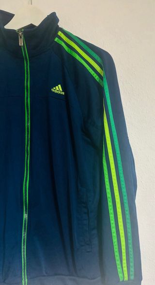 Chaqueta Adidas Vintage Y2K Rayas Verdes