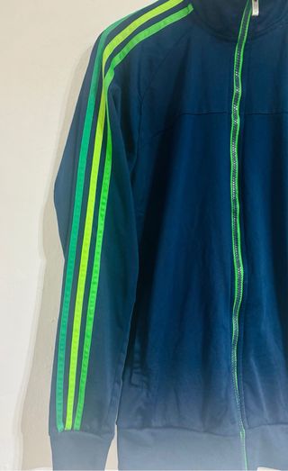 Chaqueta Adidas Vintage Y2K Rayas Verdes