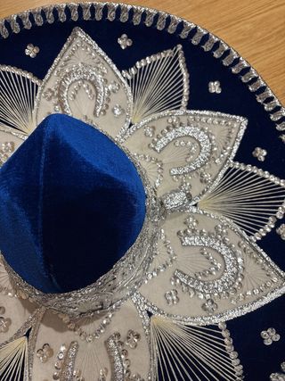 Sombrero Mexicano Salazar Yepez Azul/Plata