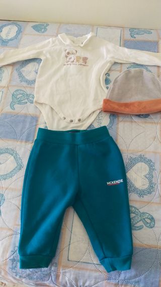 Set neonato tuta, body e cappello