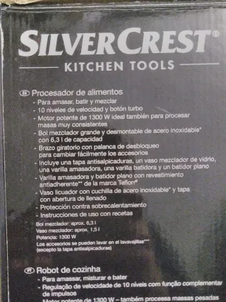 Robot de Cocina Silvercrest 1300W