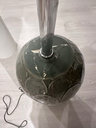 Lámpara de pie Sklum verde cerámica rota