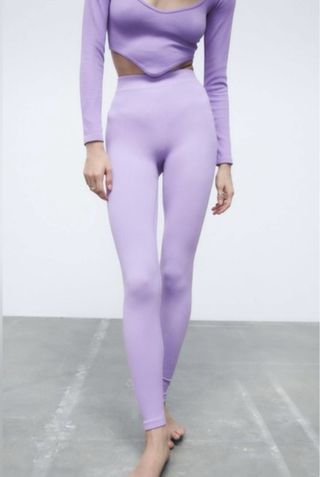 Conjunto dos piezas Zara morado