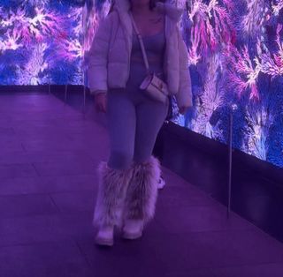 Conjunto dos piezas Zara morado