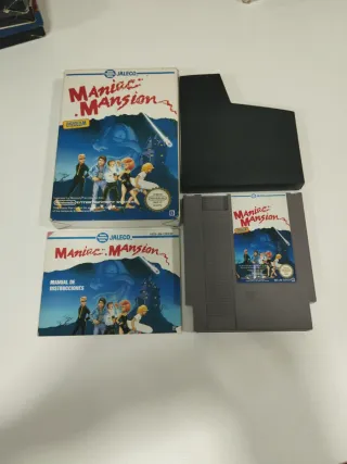 Maniac Mansion NES - Juego y Manual