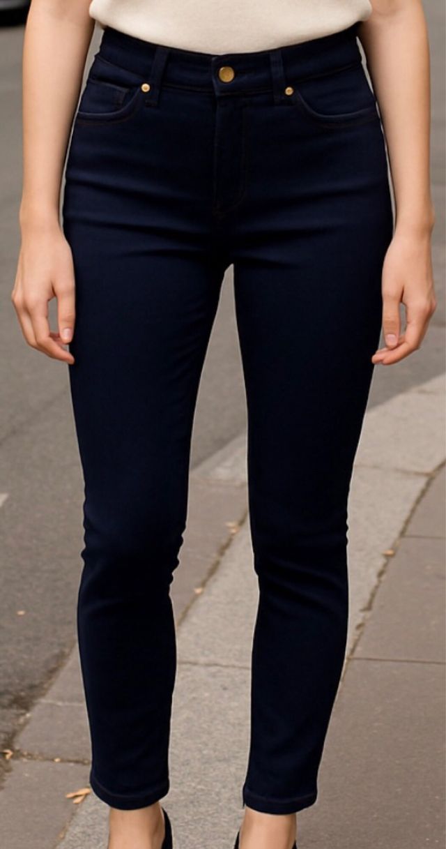 Pantalón Purificación García azul marino