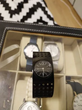 Reloj Calvin Klein Mujer Negro/Plata