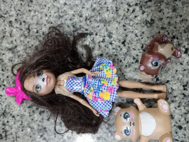 7 Muñeca Enchantimals con 7 mascotas