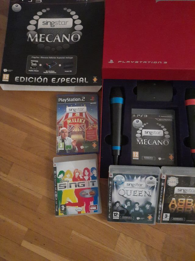 Singstar Mecano PS3 + Juegos + Micrófonos