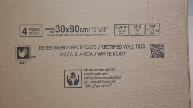 Baldosas Santorini white golw 30x90 ULTIMA SEMANA