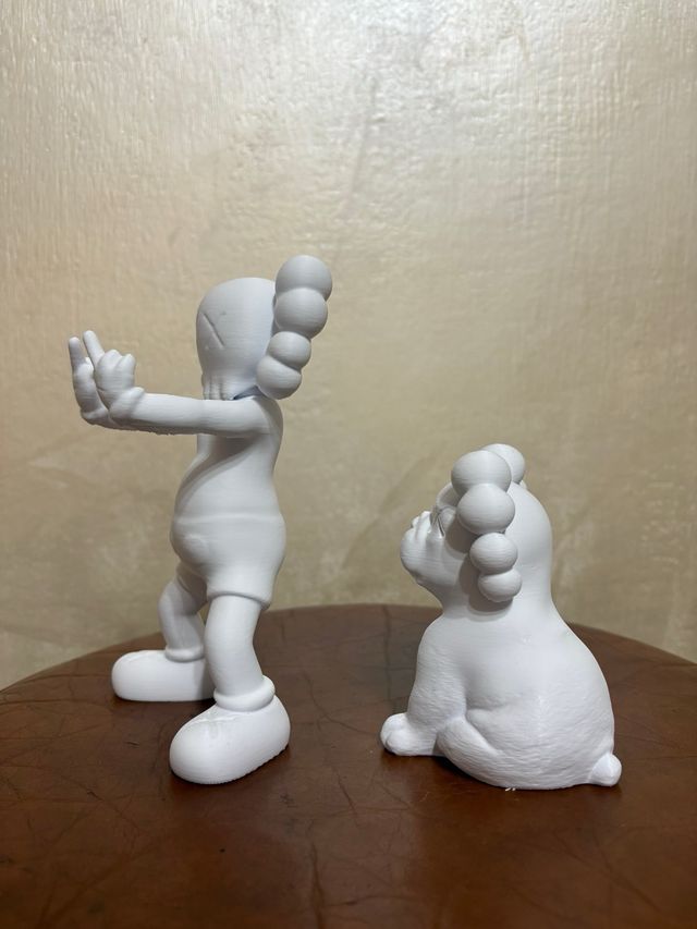 Stampa 3D Kaws Fuck e Cane 17cm/10cm