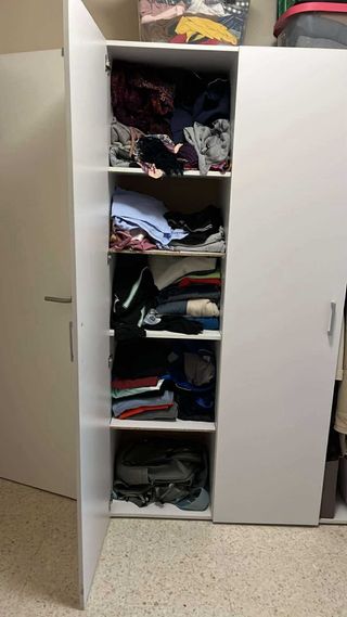 Armario 3 puertas blanco 150x202x52 cm