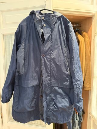 Parka Impermeable Mango Azul