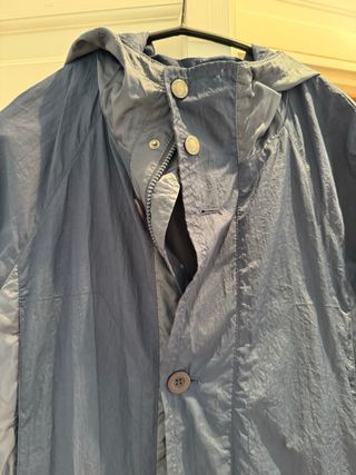 Parka Impermeable Mango Azul