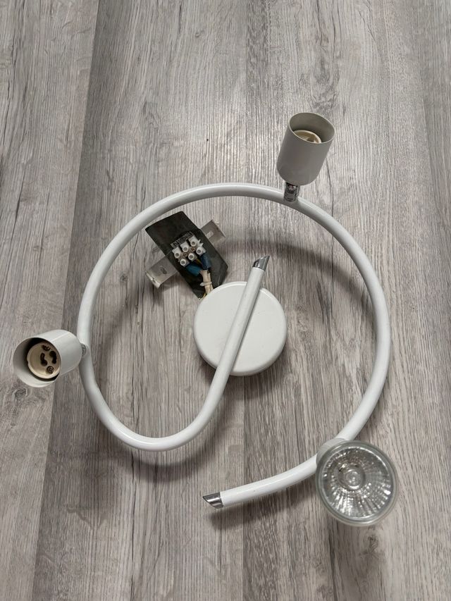 Aplique de luz blanco