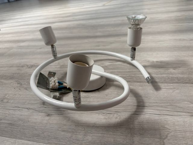 Aplique de luz blanco