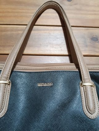 Bolso Misako Negro y Marrón para portátil