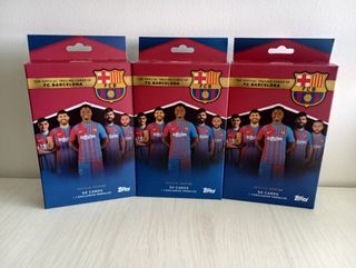 3 Cajas Barcelona Team Set Topps 