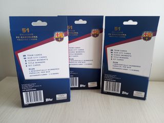 3 Cajas Barcelona Team Set Topps 