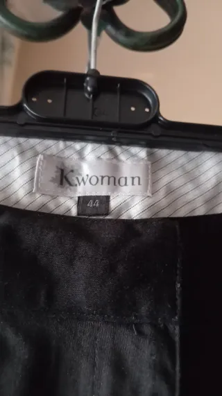 Pantalón recto mujer,T44,negro,con etiqueta