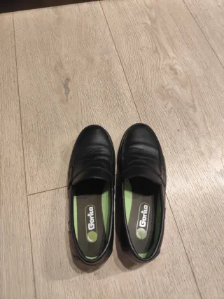 Zapatos colegial Gorila niño negros. 