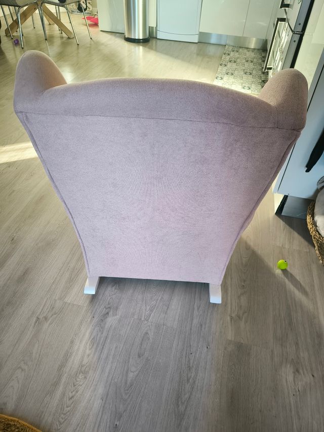 URGE Mecedora rosa de tela lavable